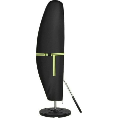 Telo protettivo per ombrellone, nuovo telo protettivo in tessuto 420D con asta telescopica e fibbia, antivento, resistente ai raggi UV, per proteggere gli ombrelloni da esterno (210 x 45/72/32 cm) (1/5)