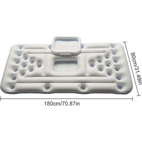 Plateau gonflable de service de glace pour buffet, salades, boissons et autres aliments, 1 pièce (1/5)