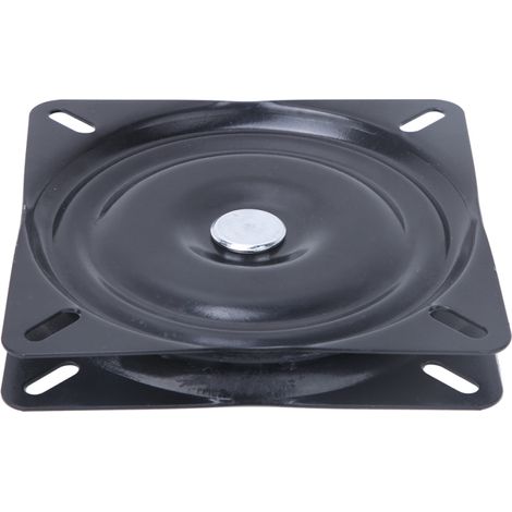 Plateau tournant en métal noir, accessoire de bureau, socle rotatif 150 x 150 x 2 mm pour loisirs créatifs (1/5)
