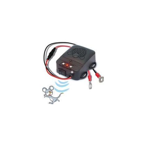 Repellente per auto a ultrasuoni – Dissuasore contro martore e roditori – Frequenza 12-24 kHz – Protezione fino a 40 m² – Luce LED stroboscopica