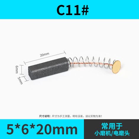 2 balais de charbon universels pour moteur, adaptés au remplacement et à la réparation d'outils électriques, notamment les scies circulaires, les meuleuses d'angle, etc. (1/5)