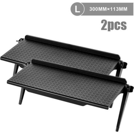 Etagere Superieure - ABS - 300 x 113 mm - Pour Ecran De Television Et Moniteur D Ordinateur - Lot De 2 (1/4)