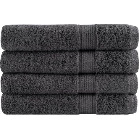 Premium Towels SOLUND 4pcs Anthracite 100x200cm 600gsm vidaXL (1/5)