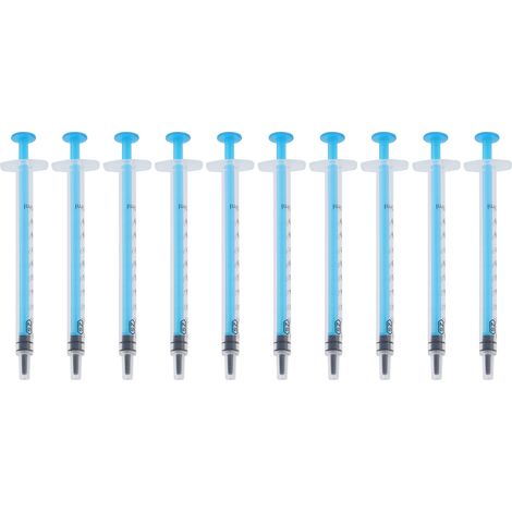 10 Seringues en plastique manuelles à poussée manuelle jetables 1ml embout droit (1/5)