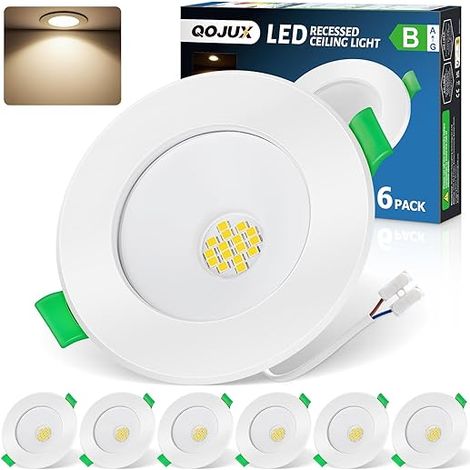 Spots LED Encastrables, 5W 800LM Blanc, Trou 68-80mm (1/4)