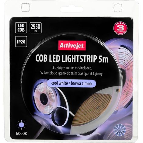 Bande LED COB 5 m couleur froide IP20 (1/5)