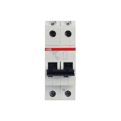 Interruttore S200 1P+N (Neutro a destra) B 6 6kA - ABB2CDS251103R0065
