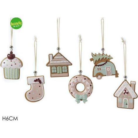 Pendaglio Pan di Zenzero Handy 6cm Modelli Assortiti