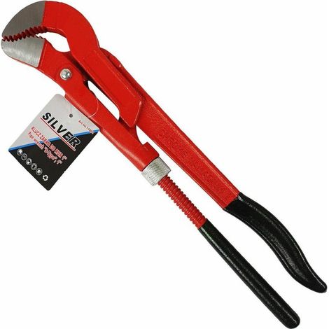 Outil du plombier silver pipe wrench réglable anticorrosion 30,5 cm