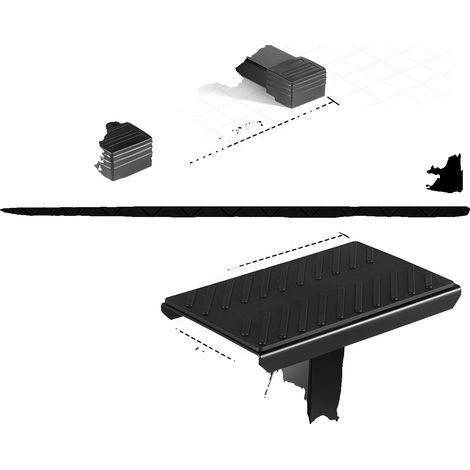 Support de moto, réglable, hydraulique, Noir Rouge (1/2)