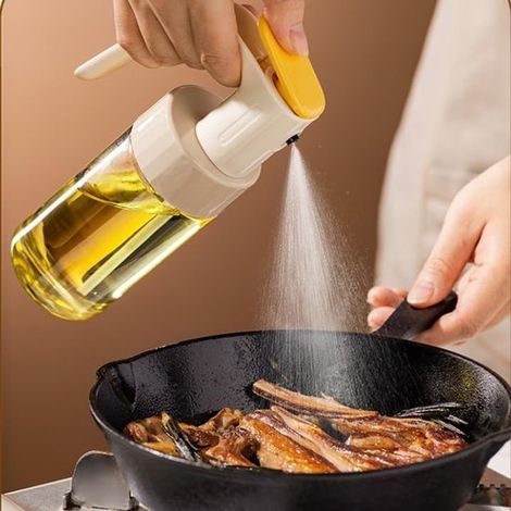 Botella pulverizadora de aceite con mecanismo de presión, Botella pulverizadora de aceite de vidrio, 250 ml (1/5)