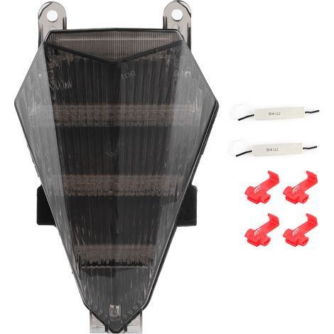 Feu arrière LED pour moto avec clignotants, lentille fumée, adapté à Yamaha YZF R6 2006 – 2016 (1/5)