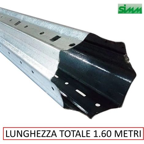 RULLO OTTOGONALE ZINCATO X TAPPARELLE D.60 LUNGHEZZZA 1.6 METRI (1/2)