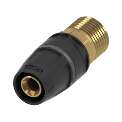 TECE TECElogo-Push Nipplo di transizione Standard Ottone, Dim. 16 x 3/4, 8610103