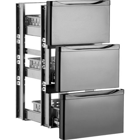 Kit bloc tiroirs 1/3 + 1/3 + 1/3 - Diamond