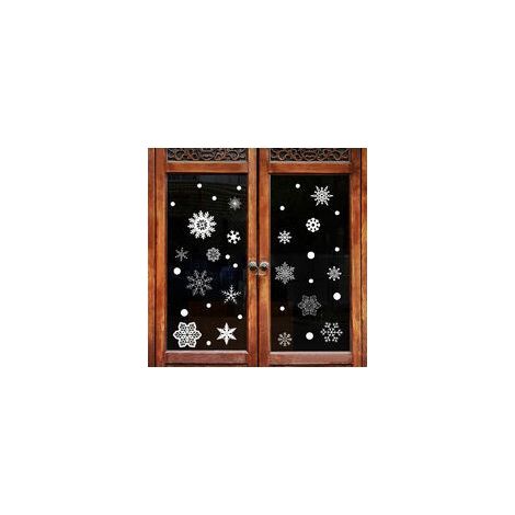 Autocollants de Noël, autocollants de Noël à faire soi-même pour fenêtres, autocollants de Noël pour vitres, autocollants flocons de neige, autocollants de Noël (1/5)