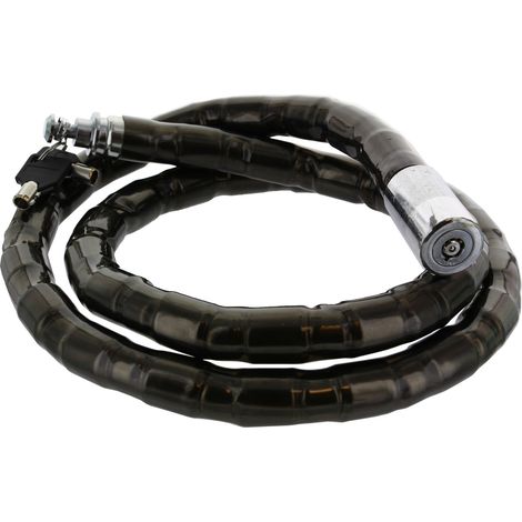 Laccio antifurto acciaio per moto e biciclette diam.22x150 cm. treccia in acciaio rivestita in pvc - Salone (1/2)