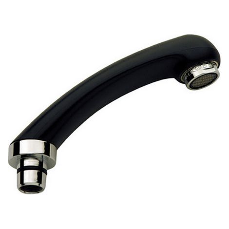 Remer Rubinetterie pomme de douche extractible, ligne coiffure noire, de'tails en laiton chrome'