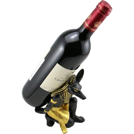 Porte-bouteille de vin en résine - Cadeau pour la décoration de la maison (résine – Anubis) (1/5)