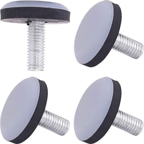 Pied Réglable - Patin Téflon PTFE - Vis M8 - Pour Meubles et Équipements - Lot de 3 (1/3)