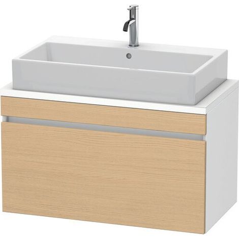 Meuble sous-console DURASTYLE 512x900x478mm chêne naturel / blanc mat