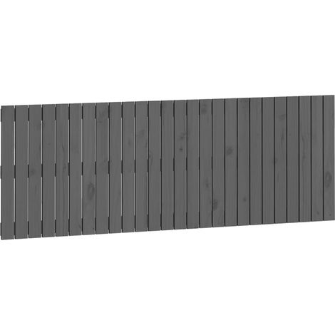 Wand-Kopfteil Grau 166x3x60 cm Massivholz Kiefer vidaXL