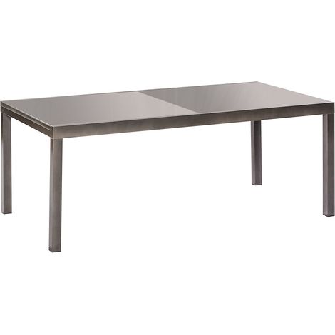 Semi Ausziehtisch 150(220)x90cm Alu/Textil