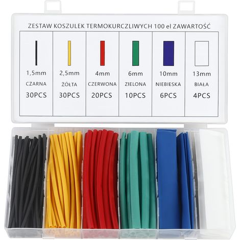 Set di 100 tubi termorestringenti KD10918