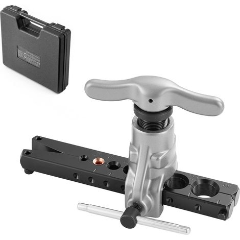Mophorn Herramienta de Abocardado para Tubos HVAC, Rango de 4,76 a 19,05 mm, Cono Excéntrico de 45 Grados,  con Tubos de Cobre y Aluminio en Reparaciones de Aire Acondicionado y Refrigeración