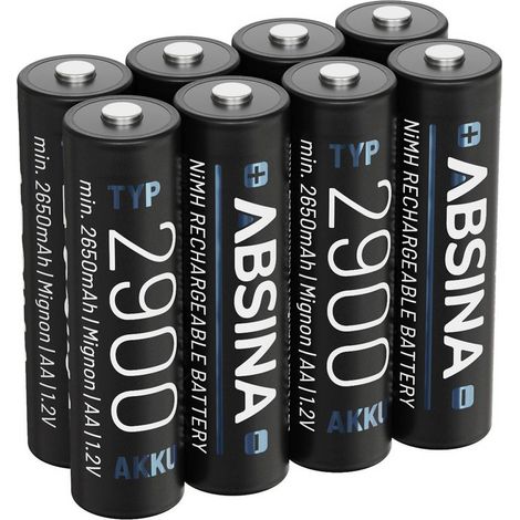 Absina Pile rechargeable LR6 (AA) NiMH 1.2 V 8 pc(s)