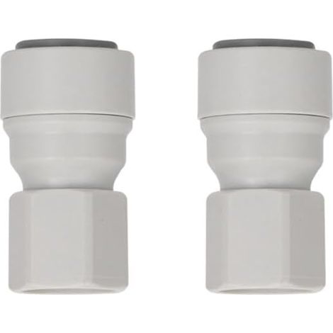 Water Filter Quick Coupler Adapter Reverse Osmosis Water Filter Water Tap Drinking Water Tap Side Refrigerator (1/4" to 3/8" Internal Thread (1/5)