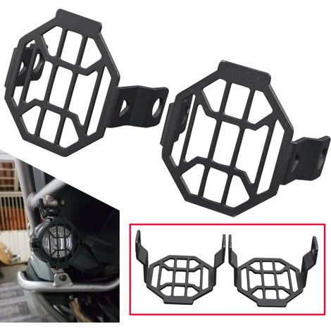 Accessoires moto : protection de feu antibrouillard avant, protection de feu auxiliaire pour BMW R1200GS ADV (1/5)