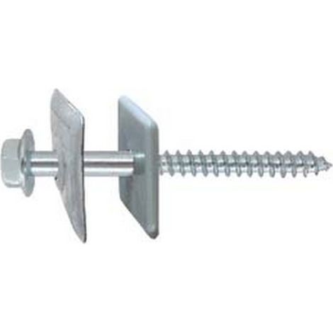 100PZ VITE TIRAFONDI LEGNO AUTOFILETANTE ACCIAIO ZINCATO BIANCO VL TER  mm6x40