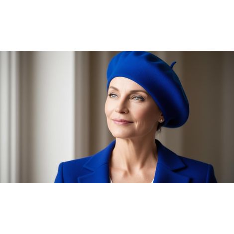 ® Berretto da adulto in lana, stile francese, colore classico, unisex, morbido, caldo, per attività all'aperto, stile vintage