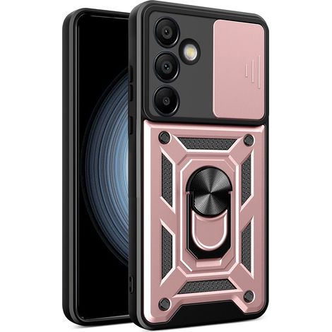 Custodia Hybrid Armor Camshield con supporto e copertura per fotocamera per Samsung Galaxy A26 - rosa (1/5)