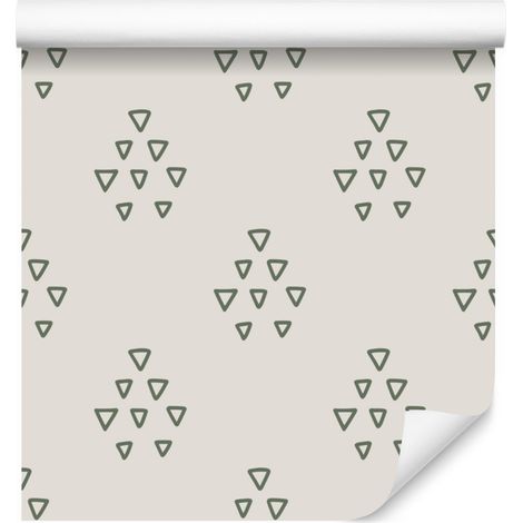 Papier peint cactus blanc et gris clair pour salon et chambre 50x1000 cm (1/5)