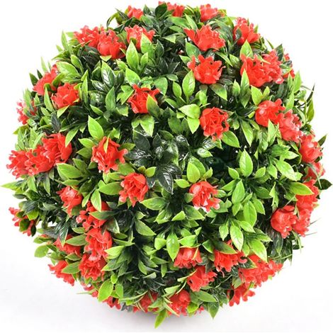 2 Boules de buis artificielles, résistantes aux UV, en PVC haute densité, pour jardin, balcon, mariage (1/5)