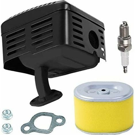 Kit D'Échappement - Silencieux Avec Joint Et Écrous Pour Moteur Honda GX110 GX120 GX140 GX160 GX200 5HP À 6.5HP - Filtre À Air Et Bougie Inclus (1/5)