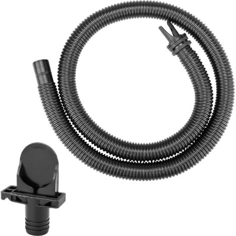Kit adaptateur tuyau gonflage spa - 1 lot - Plastique PP robuste - Connexion Twist-Lock étanche - Pour spas massage à bulles compatibles Intex - Noir (1/5)