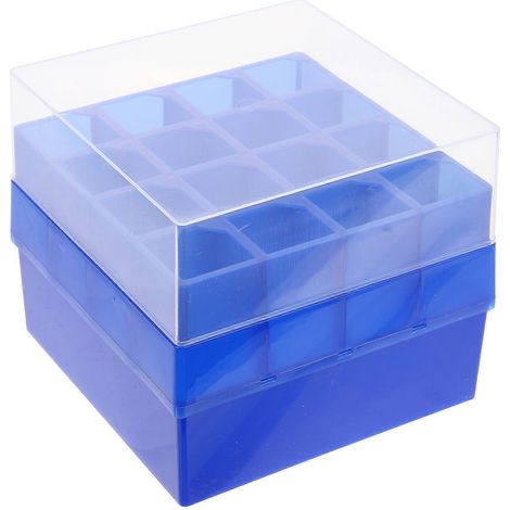 Boîte de rangement pour tubes à centrifuger, porte-tubes de laboratoire, conteneur de congélation-14.5X14.5CM (1/2)