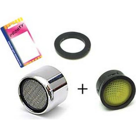 12BL AERATORE FEMMINA + FILTRO DI RICAMBIO PER RUBINETTI IN BLISTER - in bl. pz.1+1