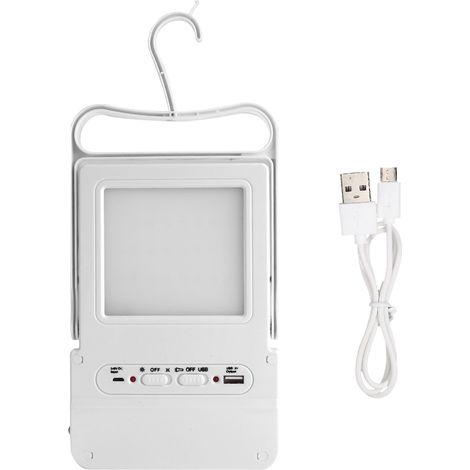 Lampe de tente LED rechargeable solaire multifonction, lanterne extérieure portable. (1/5)