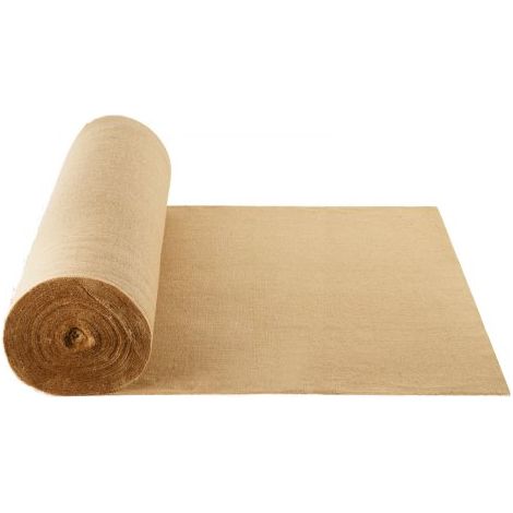 Rollo de Tela de Arpillera de 1016 mm x 91,4 m, 45 x 45 Rollos de Tela de Arpillera Natural de Alta Densidad de ancho, Rollo de Tela de Yute para Envolver Árboles, Decoración, Manualidades (1/5)