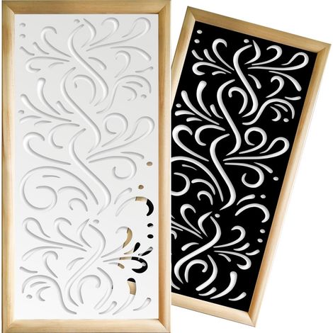 BLOW - Moduli Decorativi in Legno e PVC - Colore: bianco - Misura: 73x148 cm (1/4)