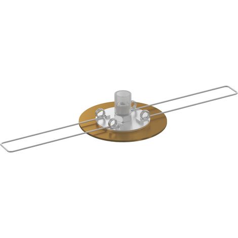 Rosone Da Incasso Metallo Ottone Satinato D4,5Cm Per Foro Da 33Mm