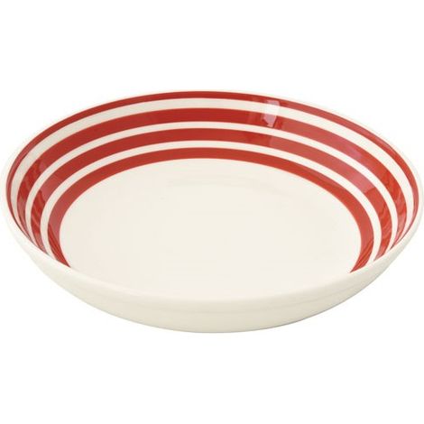 Salatschüssel aus Keramik Ø 30 cm Farbmix Rot - Pozzi Milano Spa