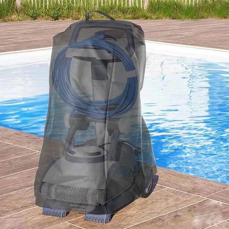 Applicable Robotic Swimming Pool Cleaner Classic Caddy Cover Pool Vacuum Cover Waterproof with Grab Handle 420D Oxford Cloth Thick Sunray Dust Wind Weather Resistant Cleaner Cover (1/5)