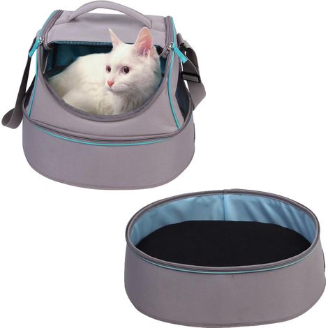 Trasportino per gatti casetta & cuccia 3 in 1 max 8 kg happy cat transformer