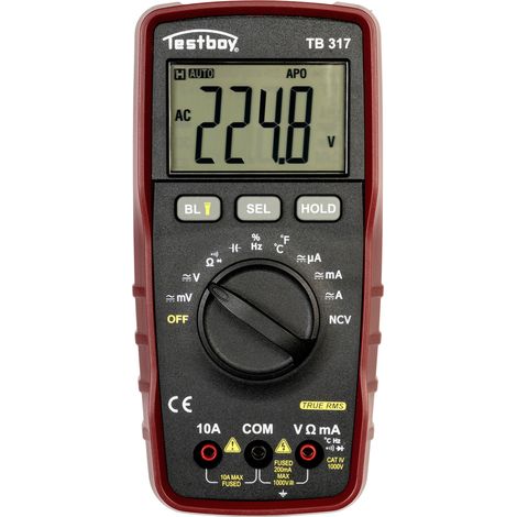 Testboy TB317 Hand-Multimeter  digital  CAT IV 1000 V