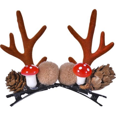 serre-tête de Noël en forme de bois de renne, pinces à cheveux, bandeaux, beauté pour fille (1/5)